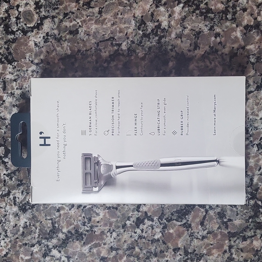 Harry's 5-Blade Men's Razor - 1 Razor Handle + 2 Razor Blade Refills - Chrome Ed - Picture 2 of 4